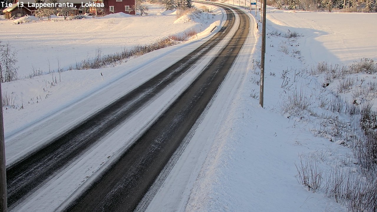 Kelikamerat Kuva Tie 13 Lokkaan suora, Lappeenranta, Etelä-Karjala