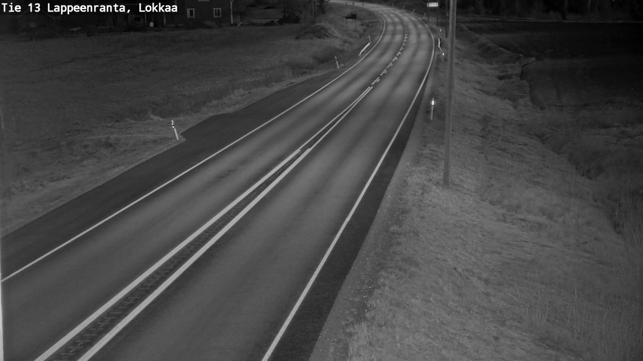 Weather Camera Image Väg 13 Lokkaa rakan, Lappeenranta, Etelä-Karjala