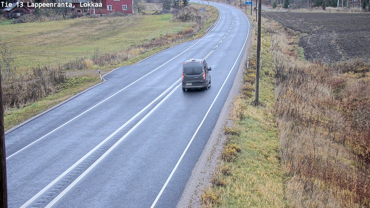 Kelikamerat Kuva Tie 13 Lokkaan suora, Lappeenranta, Etelä-Karjala