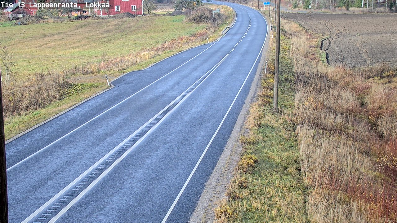 Kelikamerat Kuva Tie 13 Lokkaan suora, Lappeenranta, Etelä-Karjala