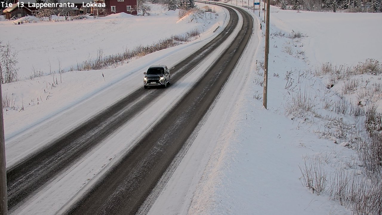 Kelikamerat Kuva Tie 13 Lokkaan suora, Lappeenranta, Etelä-Karjala
