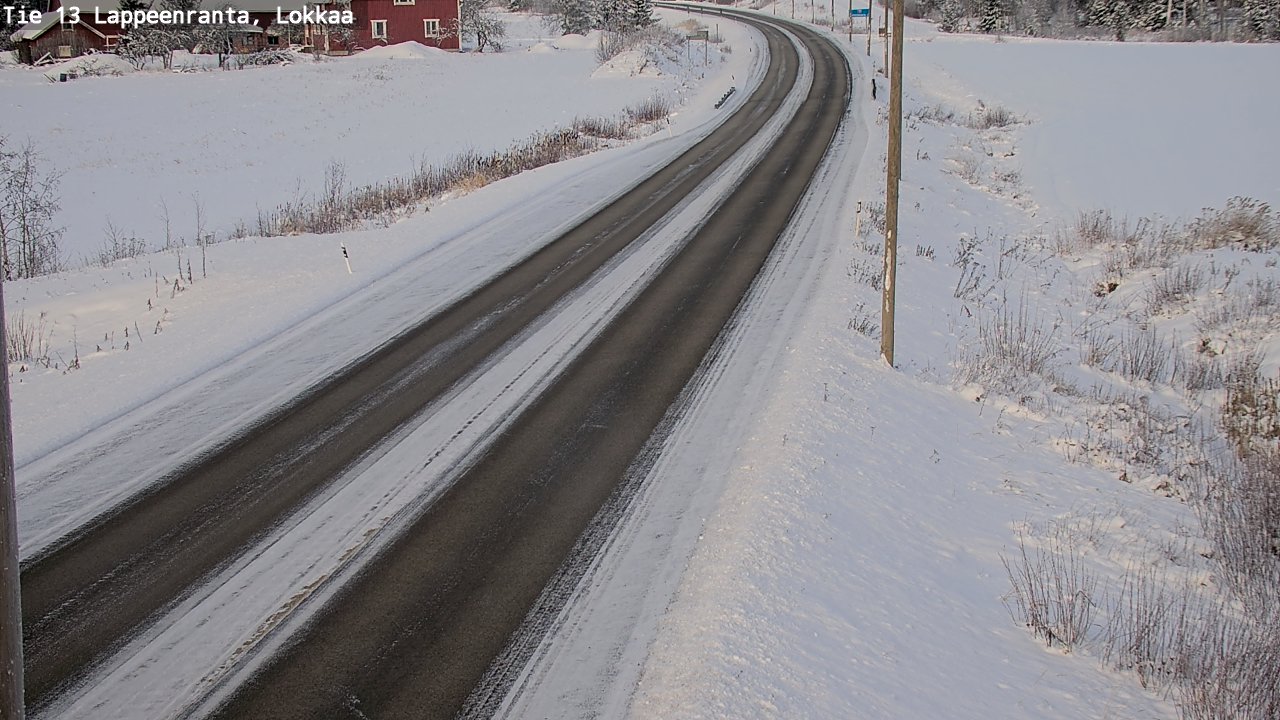 Kelikamerat Kuva Tie 13 Lokkaan suora, Lappeenranta, Etelä-Karjala