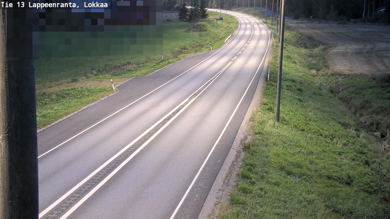 Kelikamerat Kuva Tie 13 Lokkaan suora, Lappeenranta, Etelä-Karjala