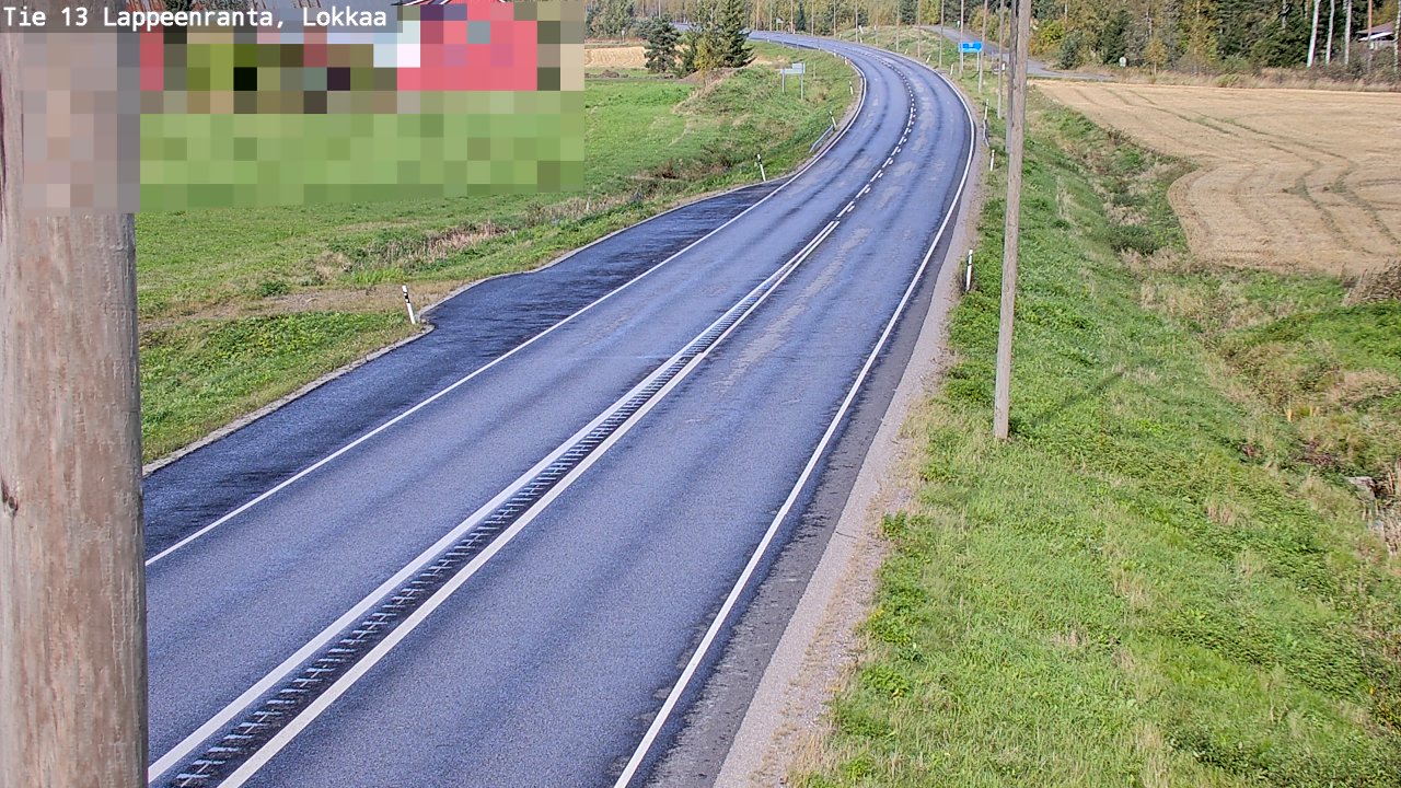 Kelikamerat Kuva Tie 13 Lokkaan suora, Lappeenranta, Etelä-Karjala