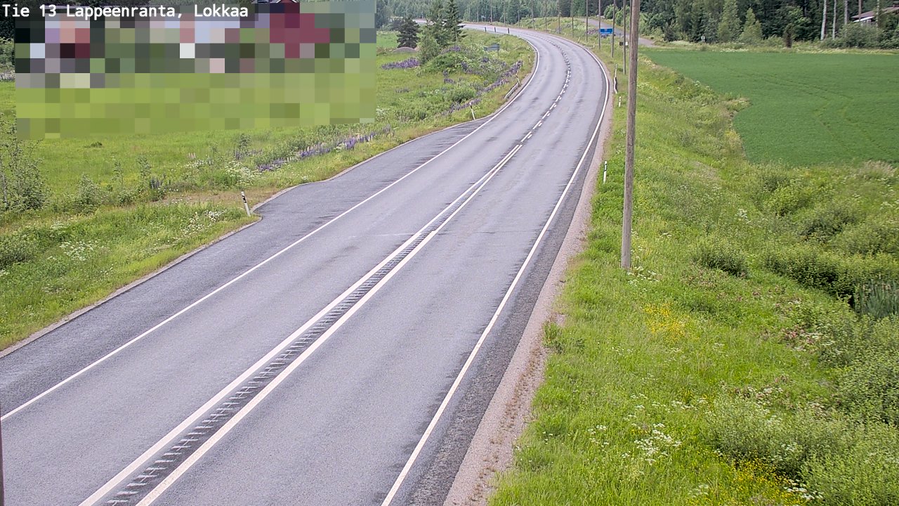 Kelikamerat Kuva Tie 13 Lokkaan suora, Lappeenranta, Etelä-Karjala