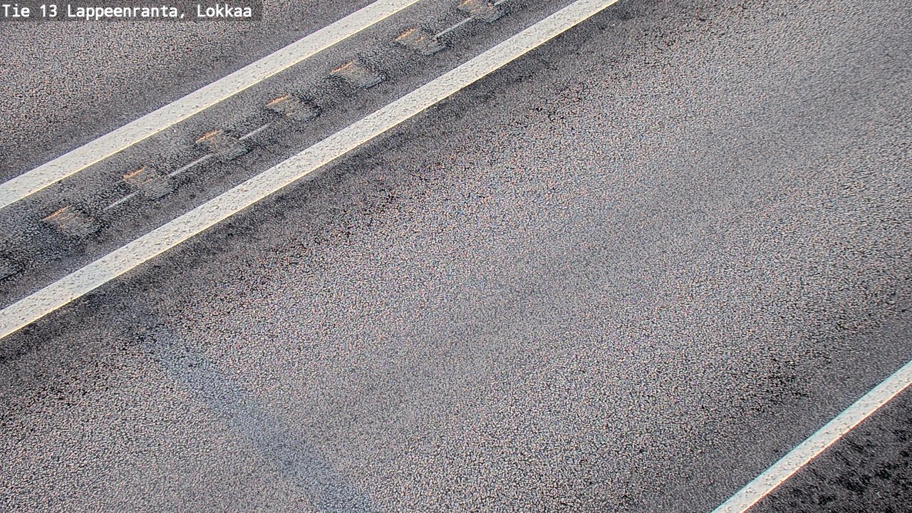 Weather Camera Image Road 13 Lokkaa straight, Lappeenranta, Etelä-Karjala