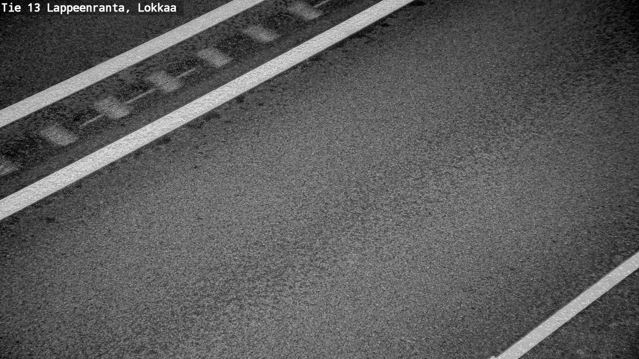 Weather Camera Image Road 13 Lokkaa straight, Lappeenranta, Etelä-Karjala