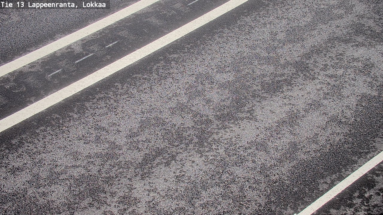 Weather Camera Image Road 13 Lokkaa straight, Lappeenranta, Etelä-Karjala