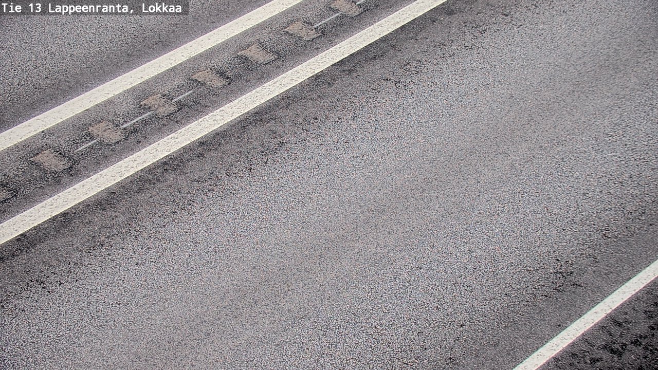 Weather Camera Image Road 13 Lokkaa straight, Lappeenranta, Etelä-Karjala