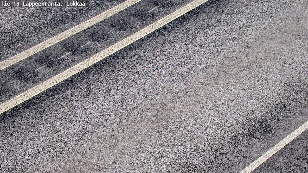 Weather Camera Image Road 13 Lokkaa straight, Lappeenranta, Etelä-Karjala