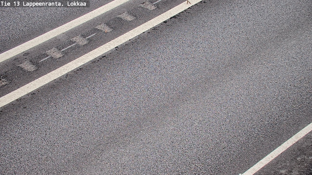 Weather Camera Image Road 13 Lokkaa straight, Lappeenranta, Etelä-Karjala