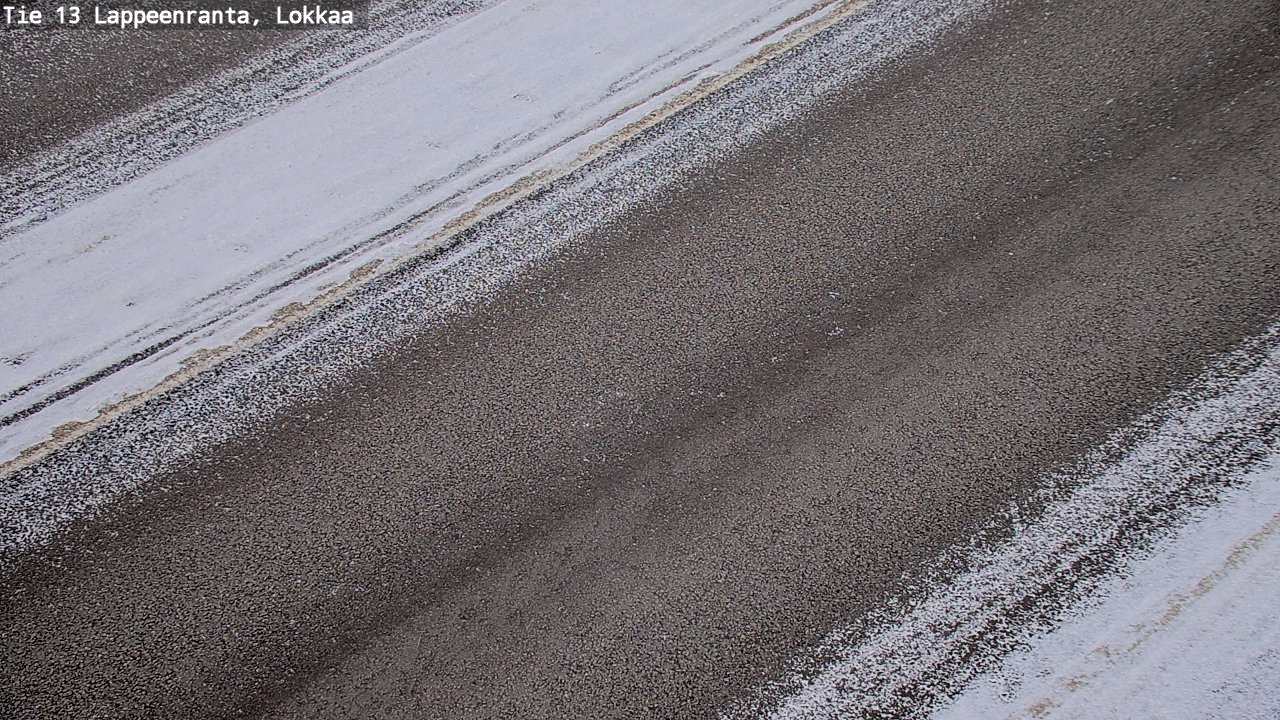 Weather Camera Image Road 13 Lokkaa straight, Lappeenranta, Etelä-Karjala