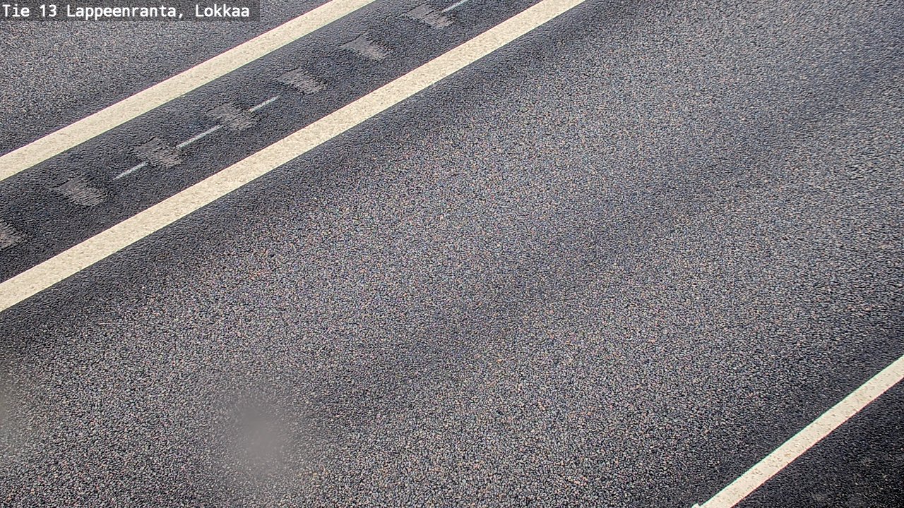 Weather Camera Image Road 13 Lokkaa straight, Lappeenranta, Etelä-Karjala