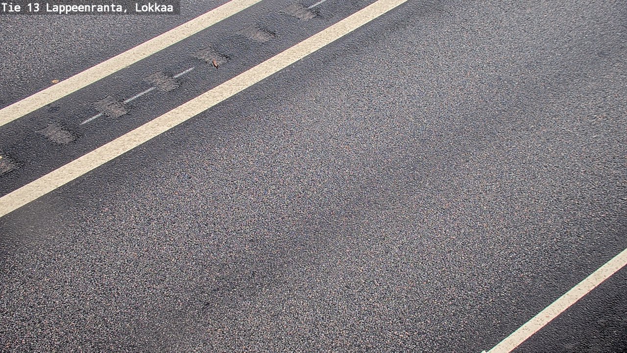 Weather Camera Image Road 13 Lokkaa straight, Lappeenranta, Etelä-Karjala