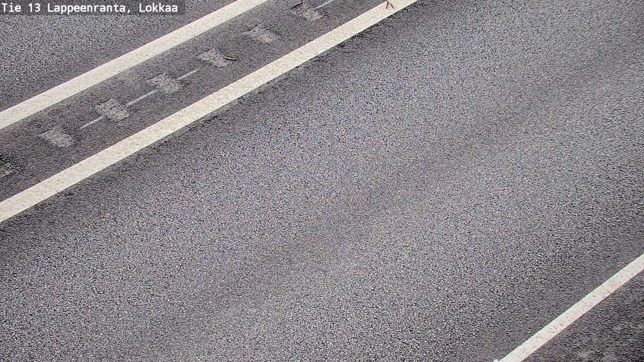 Weather Camera Image Road 13 Lokkaa straight, Lappeenranta, Etelä-Karjala