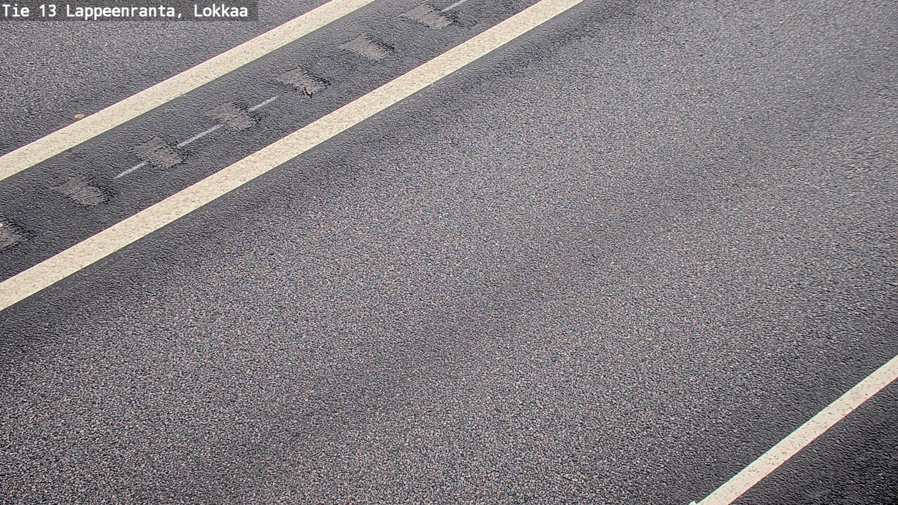 Weather Camera Image Road 13 Lokkaa straight, Lappeenranta, Etelä-Karjala