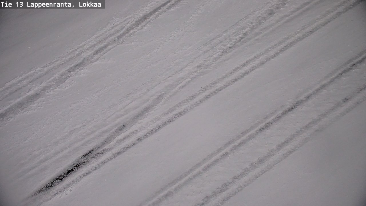 Weather Camera Image Road 13 Lokkaa straight, Lappeenranta, Etelä-Karjala