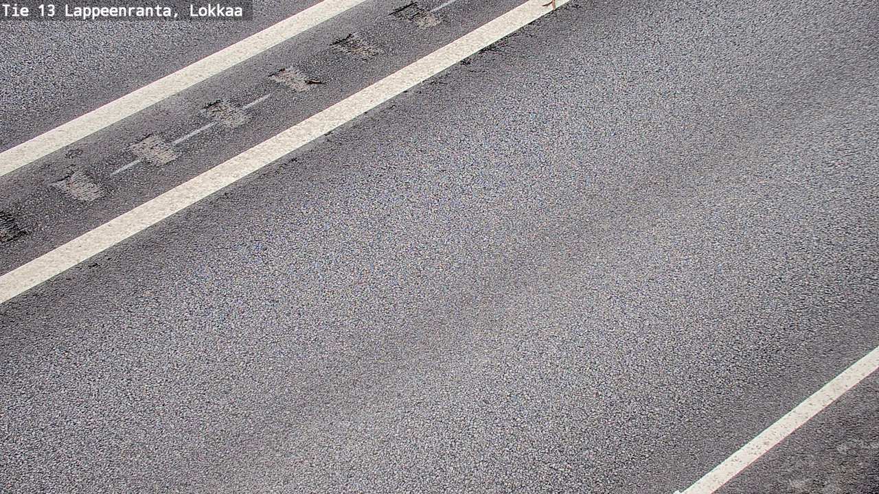 Weather Camera Image Road 13 Lokkaa straight, Lappeenranta, Etelä-Karjala