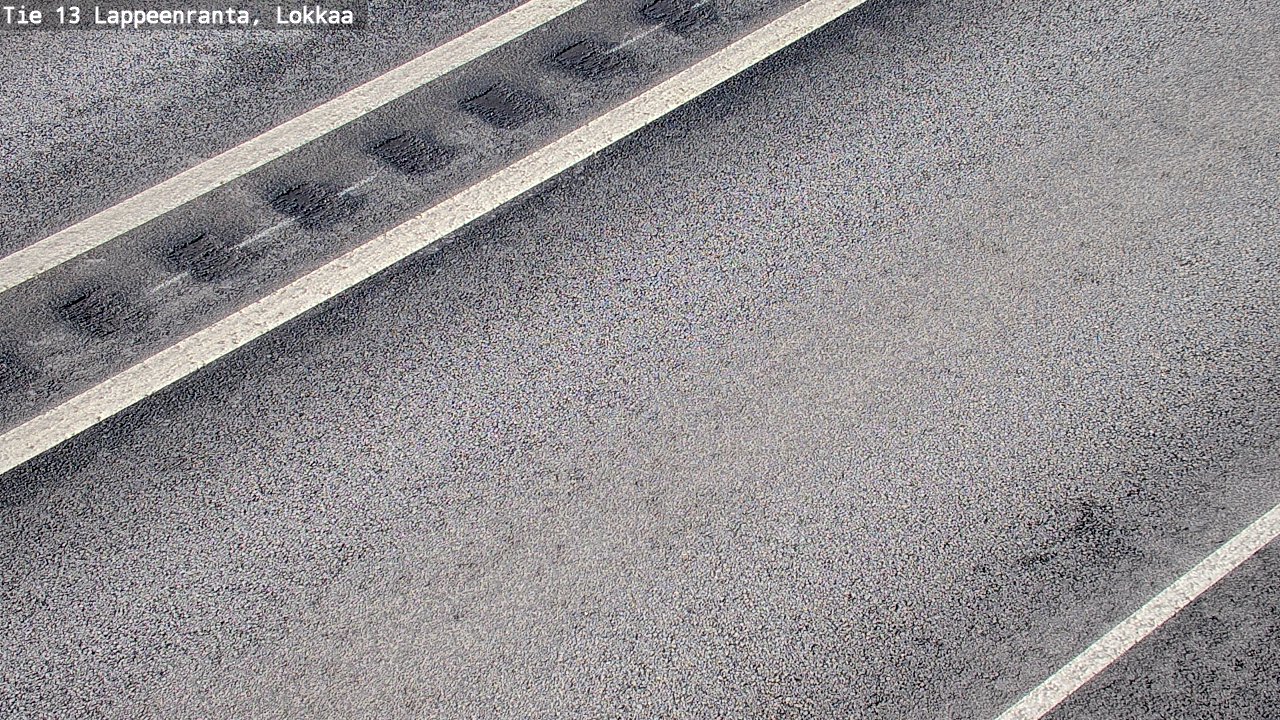 Weather Camera Image Road 13 Lokkaa straight, Lappeenranta, Etelä-Karjala