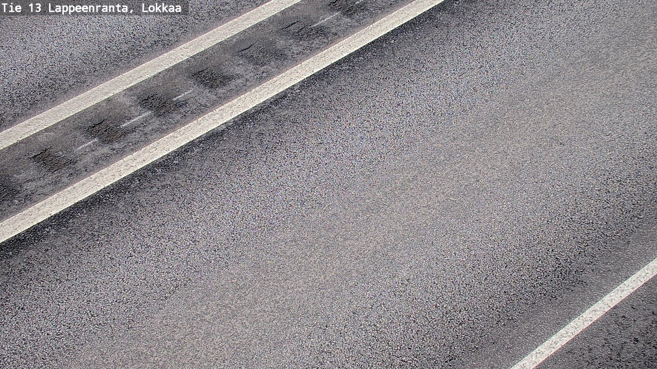 Weather Camera Image Road 13 Lokkaa straight, Lappeenranta, Etelä-Karjala