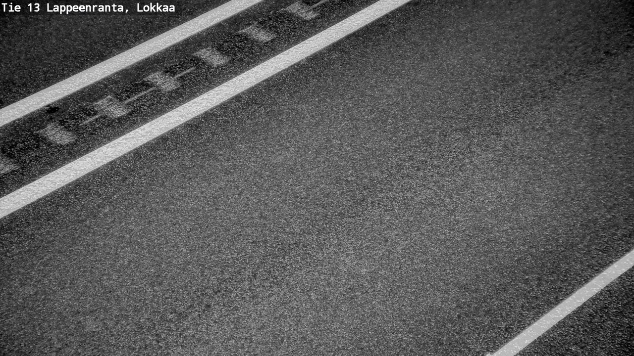 Weather Camera Image Road 13 Lokkaa straight, Lappeenranta, Etelä-Karjala