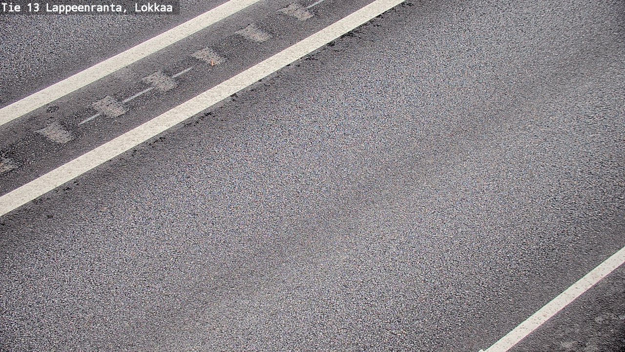 Weather Camera Image Road 13 Lokkaa straight, Lappeenranta, Etelä-Karjala