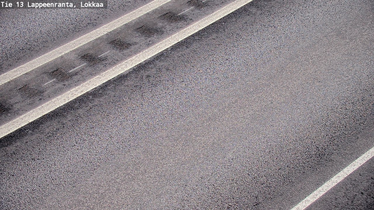 Weather Camera Image Road 13 Lokkaa straight, Lappeenranta, Etelä-Karjala