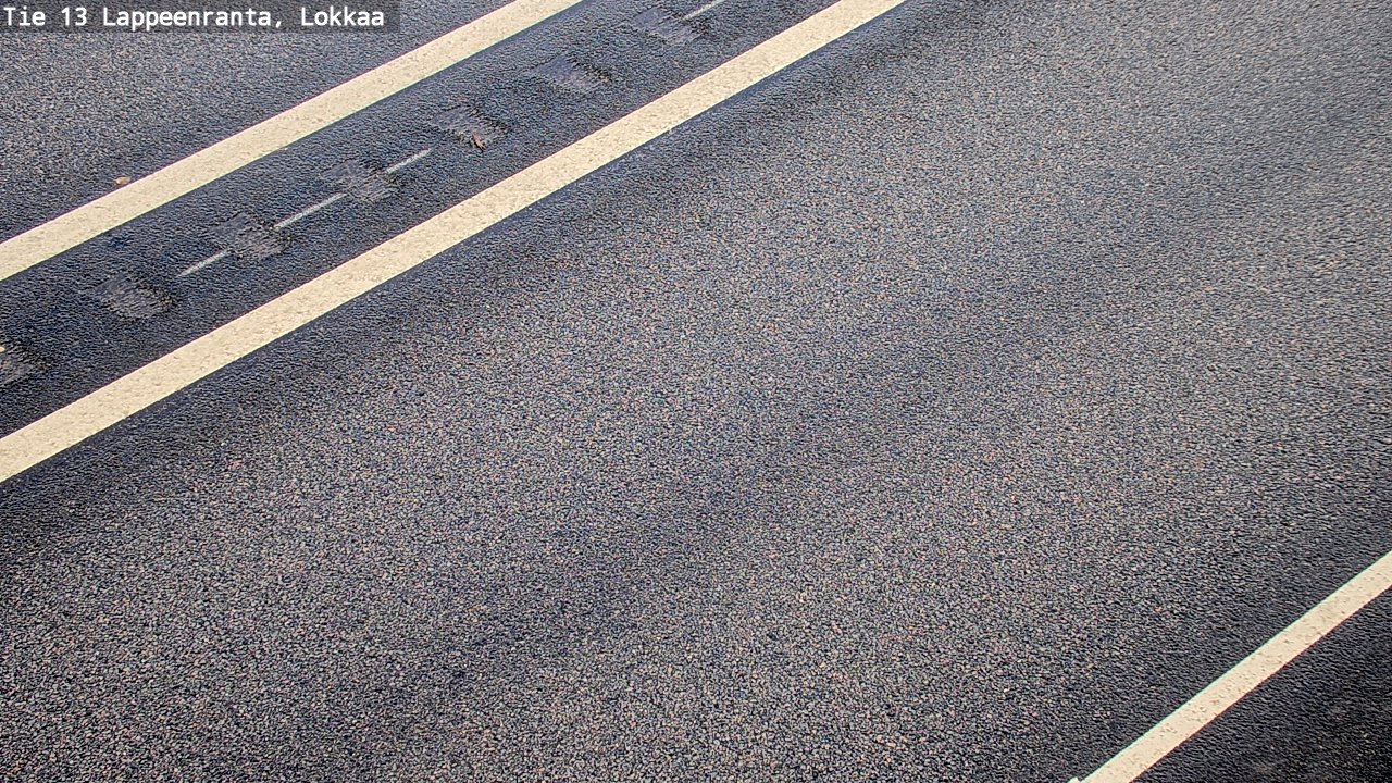 Weather Camera Image Road 13 Lokkaa straight, Lappeenranta, Etelä-Karjala