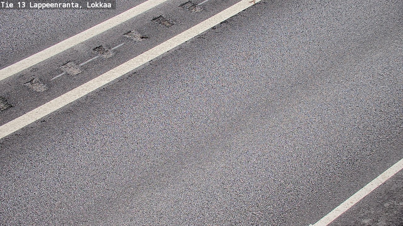 Weather Camera Image Road 13 Lokkaa straight, Lappeenranta, Etelä-Karjala