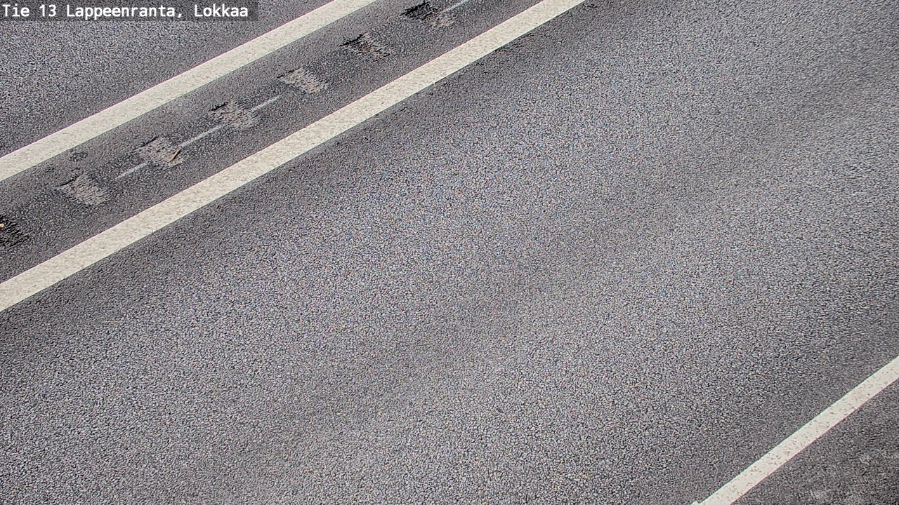 Weather Camera Image Road 13 Lokkaa straight, Lappeenranta, Etelä-Karjala