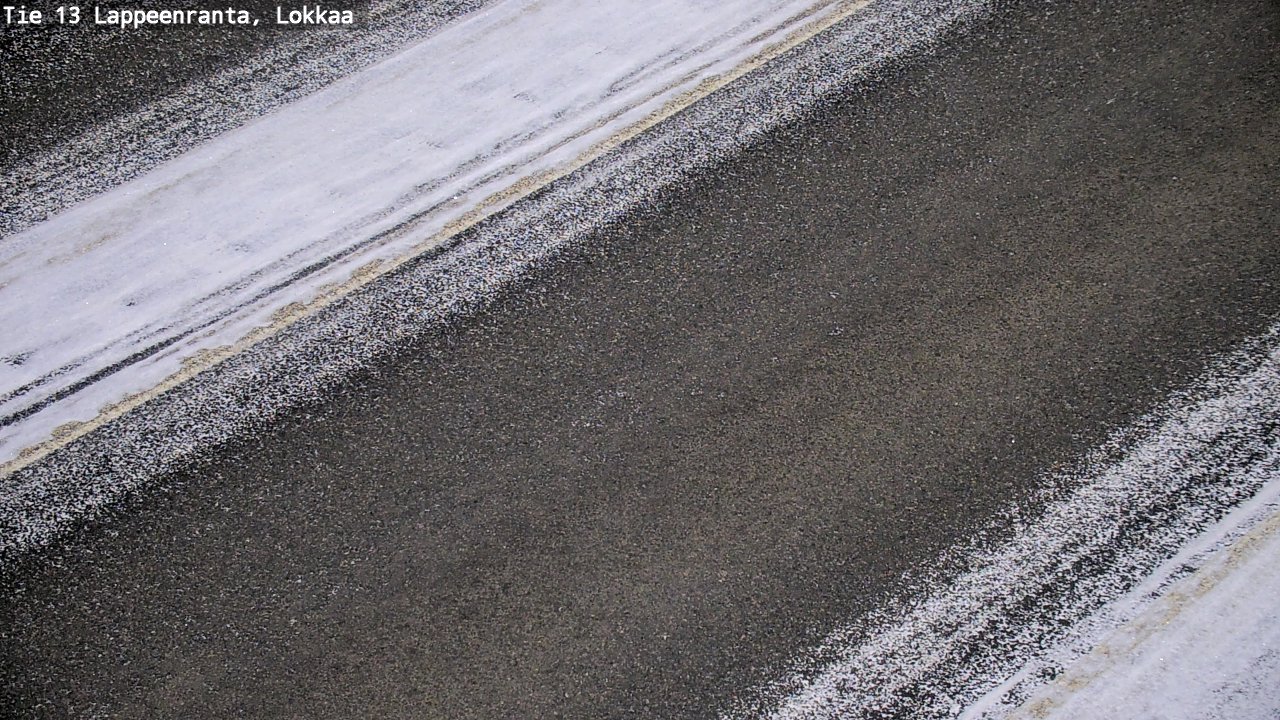 Weather Camera Image Road 13 Lokkaa straight, Lappeenranta, Etelä-Karjala