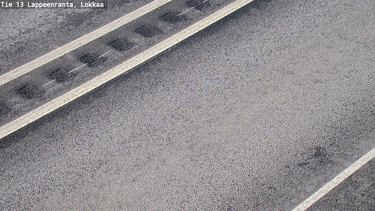 Weather Camera Image Road 13 Lokkaa straight, Lappeenranta, Etelä-Karjala