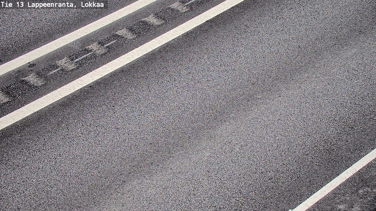 Weather Camera Image Road 13 Lokkaa straight, Lappeenranta, Etelä-Karjala