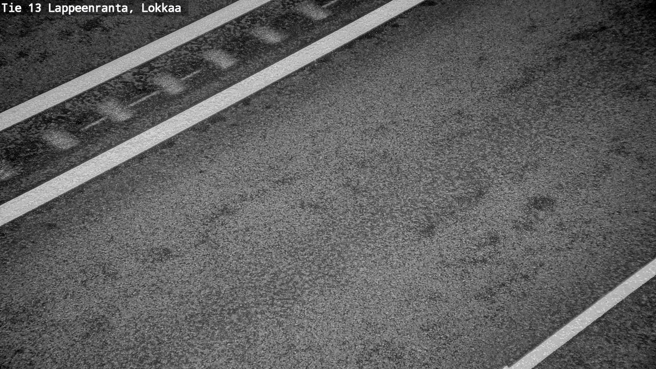 Weather Camera Image Road 13 Lokkaa straight, Lappeenranta, Etelä-Karjala