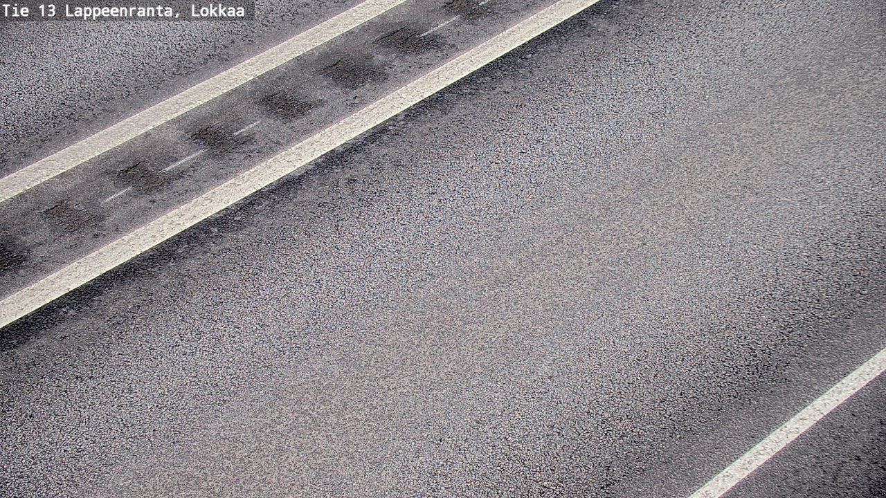 Weather Camera Image Road 13 Lokkaa straight, Lappeenranta, Etelä-Karjala