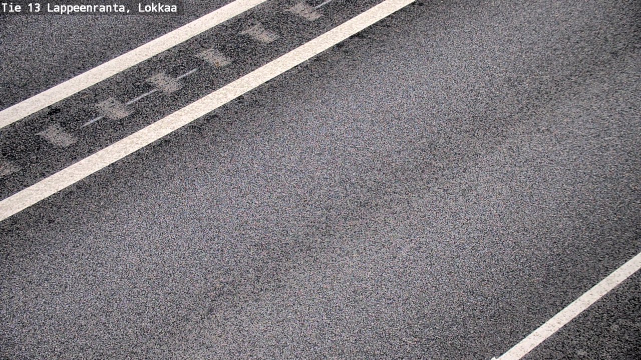 Weather Camera Image Road 13 Lokkaa straight, Lappeenranta, Etelä-Karjala