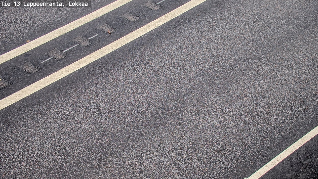 Weather Camera Image Road 13 Lokkaa straight, Lappeenranta, Etelä-Karjala