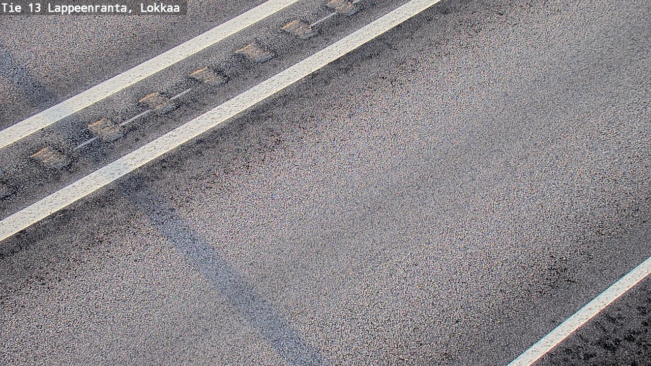 Weather Camera Image Road 13 Lokkaa straight, Lappeenranta, Etelä-Karjala