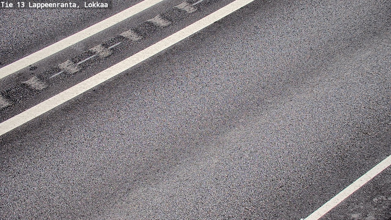 Weather Camera Image Road 13 Lokkaa straight, Lappeenranta, Etelä-Karjala