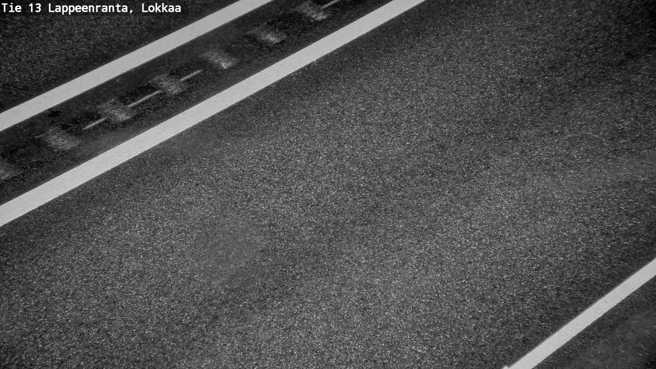 Weather Camera Image Road 13 Lokkaa straight, Lappeenranta, Etelä-Karjala