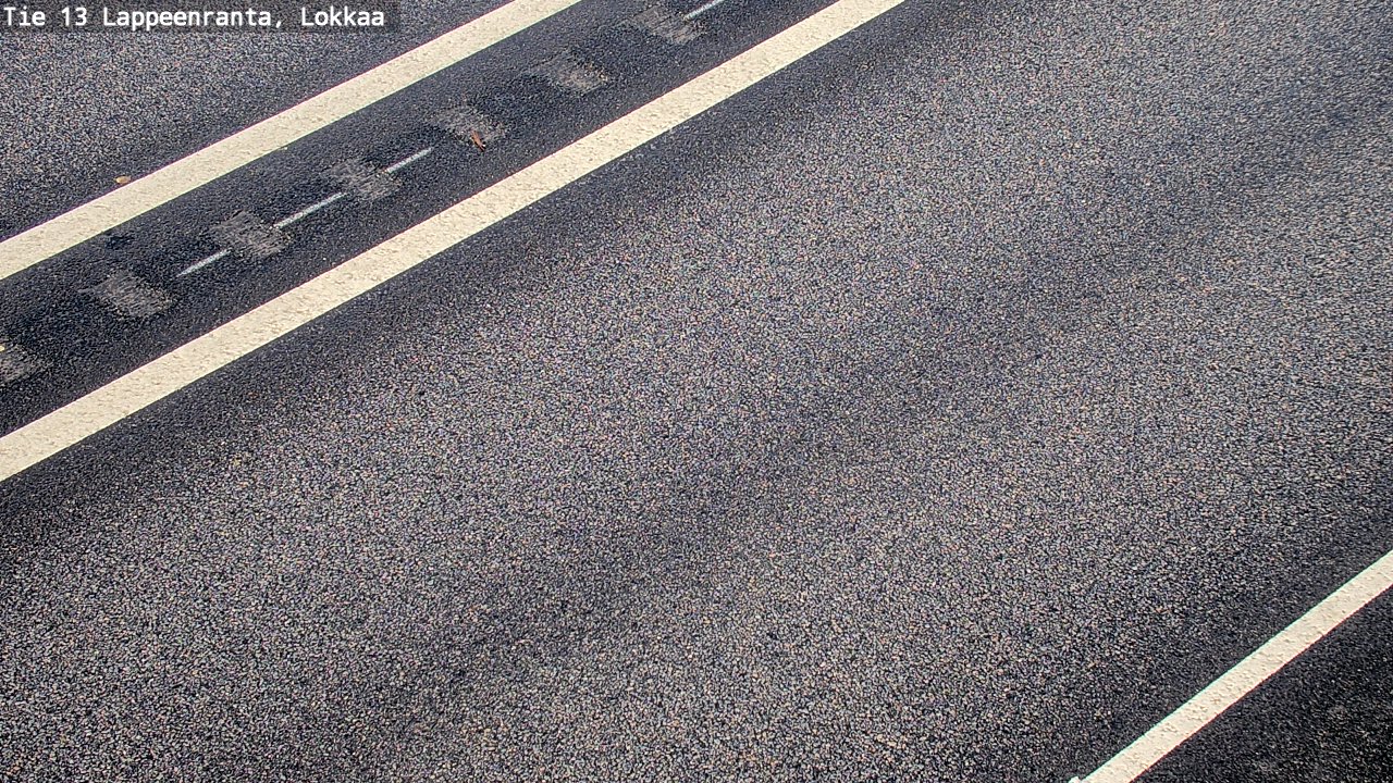 Weather Camera Image Road 13 Lokkaa straight, Lappeenranta, Etelä-Karjala