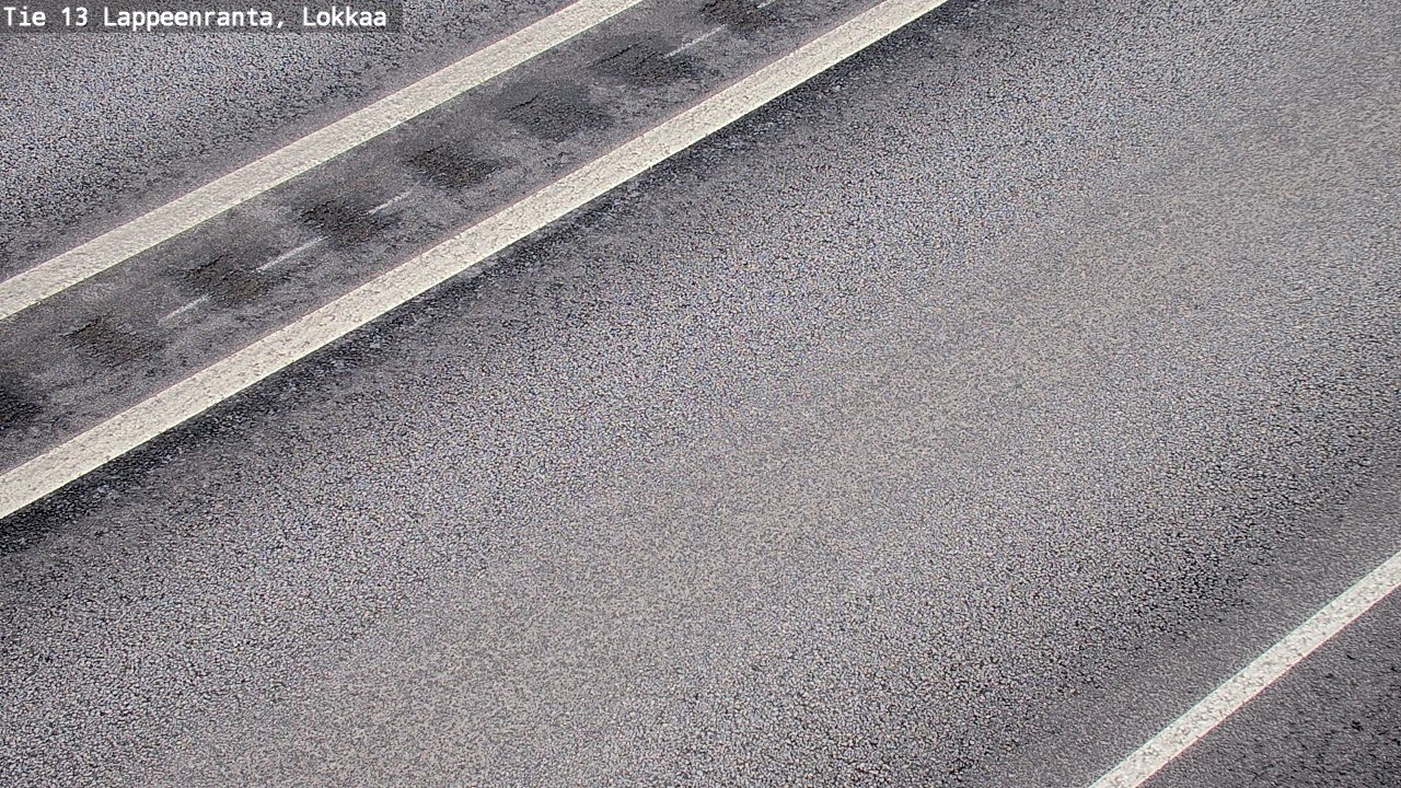 Weather Camera Image Road 13 Lokkaa straight, Lappeenranta, Etelä-Karjala