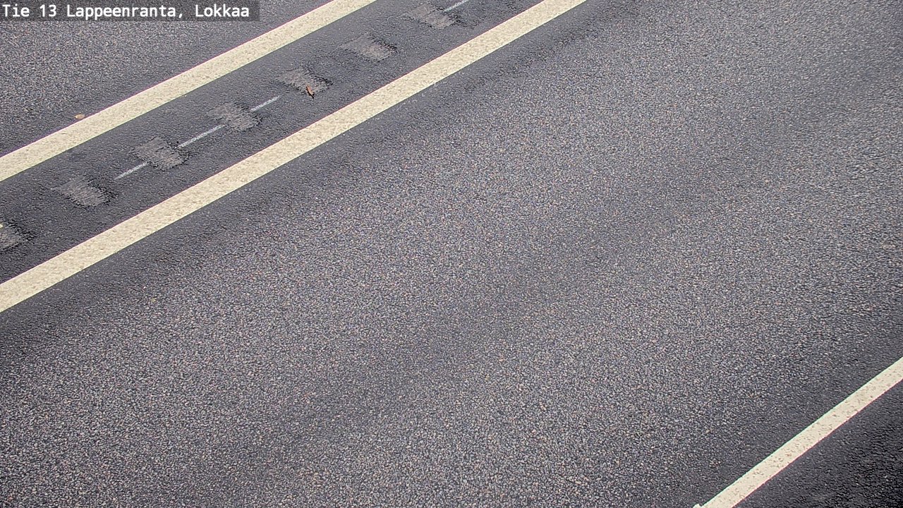 Weather Camera Image Road 13 Lokkaa straight, Lappeenranta, Etelä-Karjala