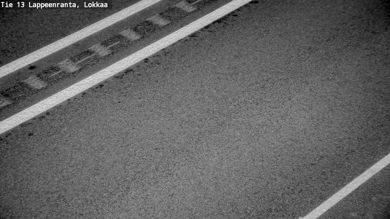 Weather Camera Image Road 13 Lokkaa straight, Lappeenranta, Etelä-Karjala