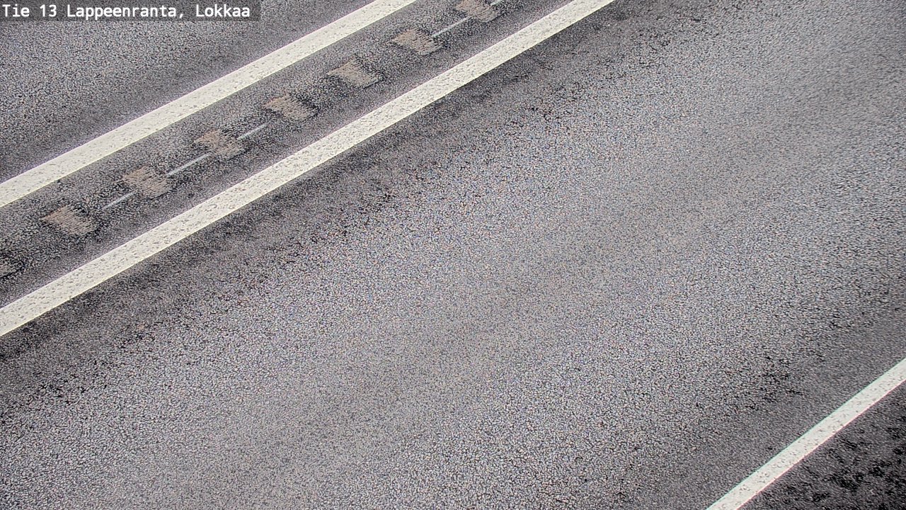 Weather Camera Image Road 13 Lokkaa straight, Lappeenranta, Etelä-Karjala