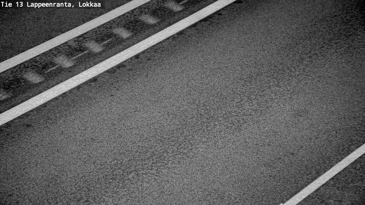 Weather Camera Image Road 13 Lokkaa straight, Lappeenranta, Etelä-Karjala