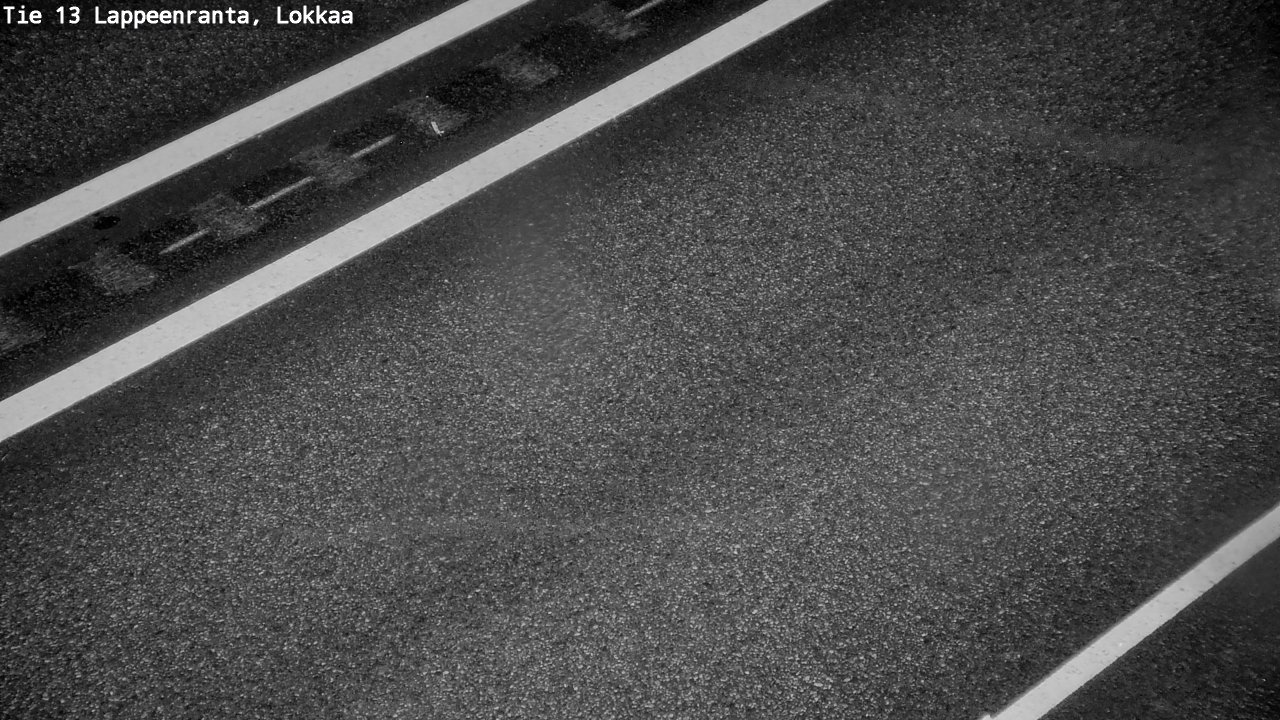 Weather Camera Image Road 13 Lokkaa straight, Lappeenranta, Etelä-Karjala