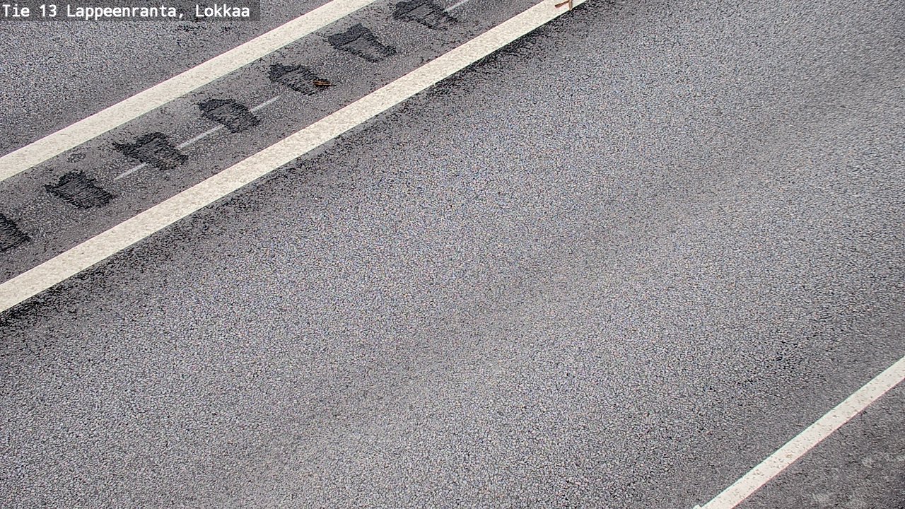 Weather Camera Image Road 13 Lokkaa straight, Lappeenranta, Etelä-Karjala