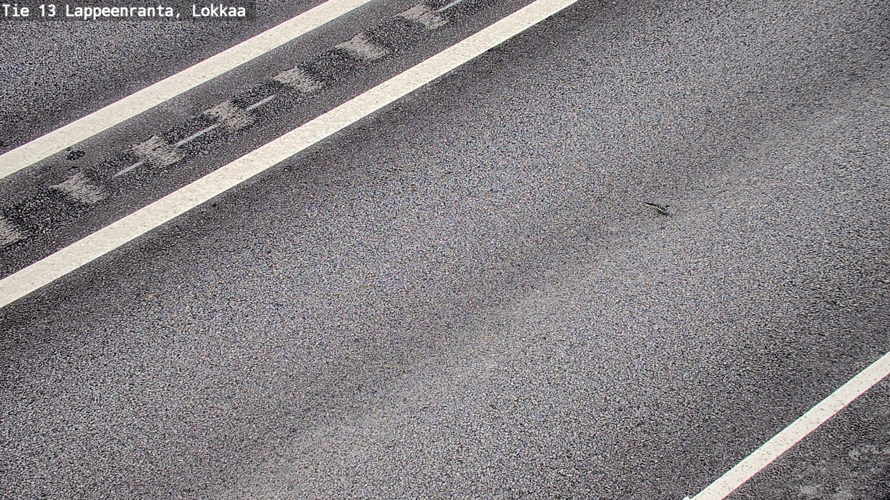 Weather Camera Image Road 13 Lokkaa straight, Lappeenranta, Etelä-Karjala