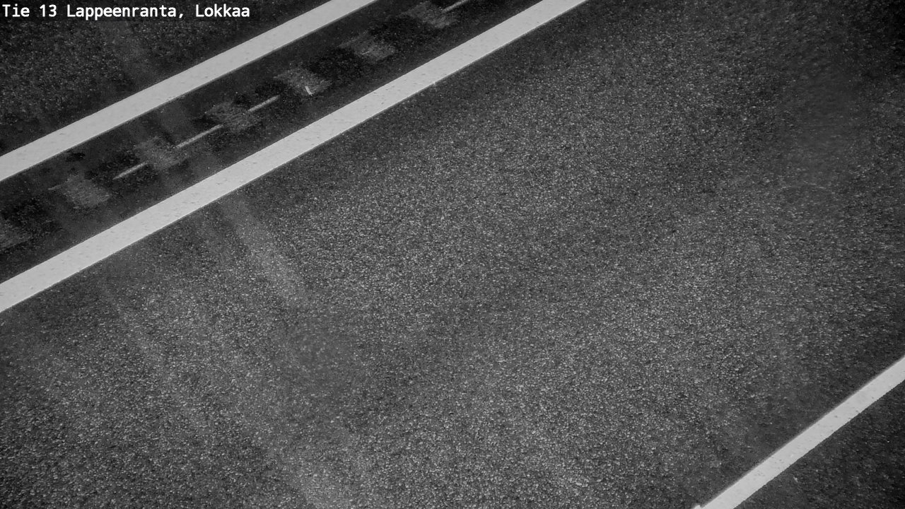 Weather Camera Image Road 13 Lokkaa straight, Lappeenranta, Etelä-Karjala